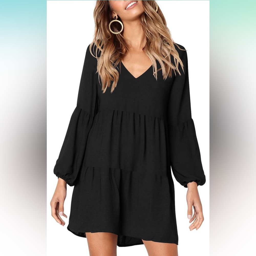 Black babydoll dress